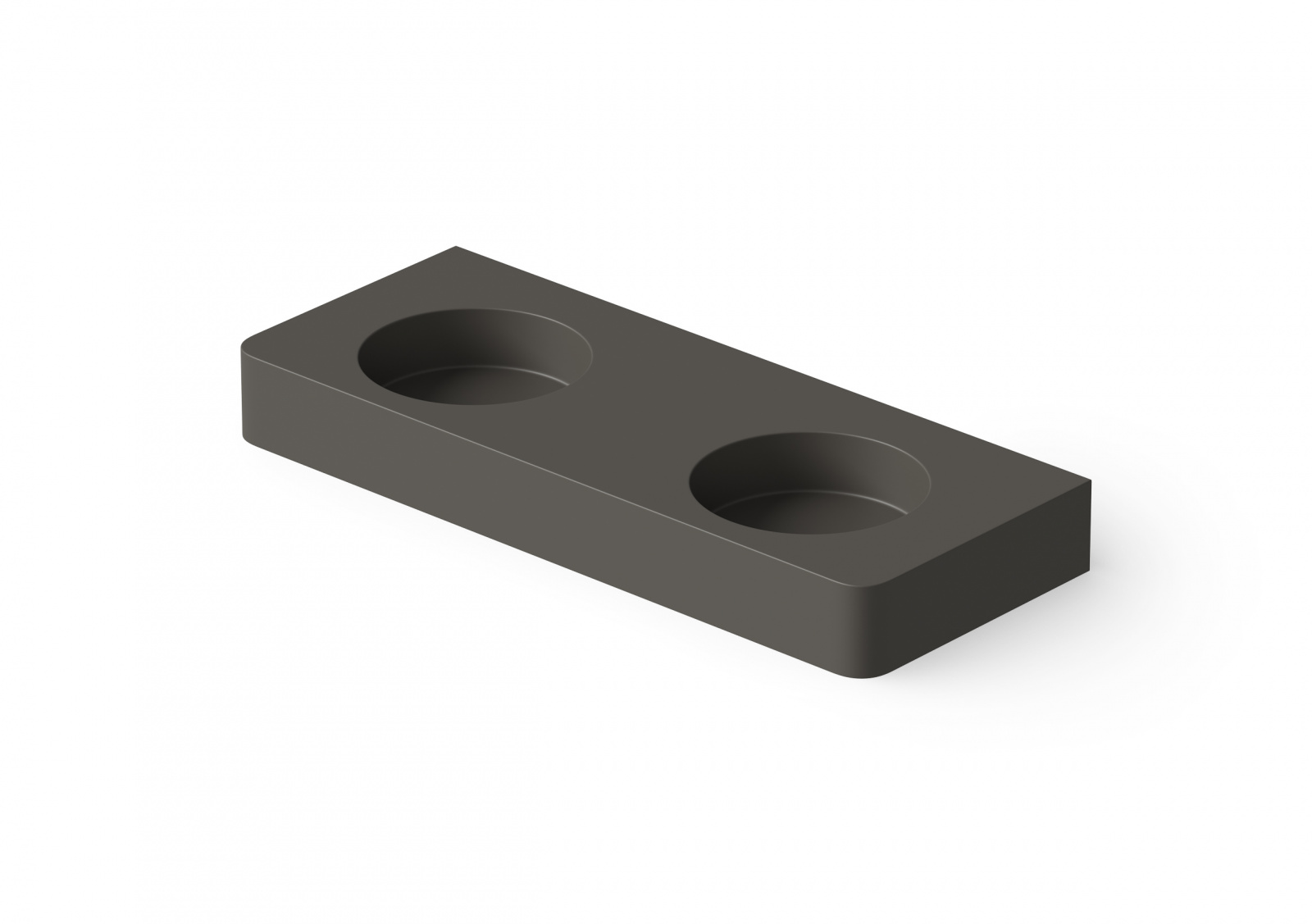 Раковина настольная 120x48xh14 см Graphite №5