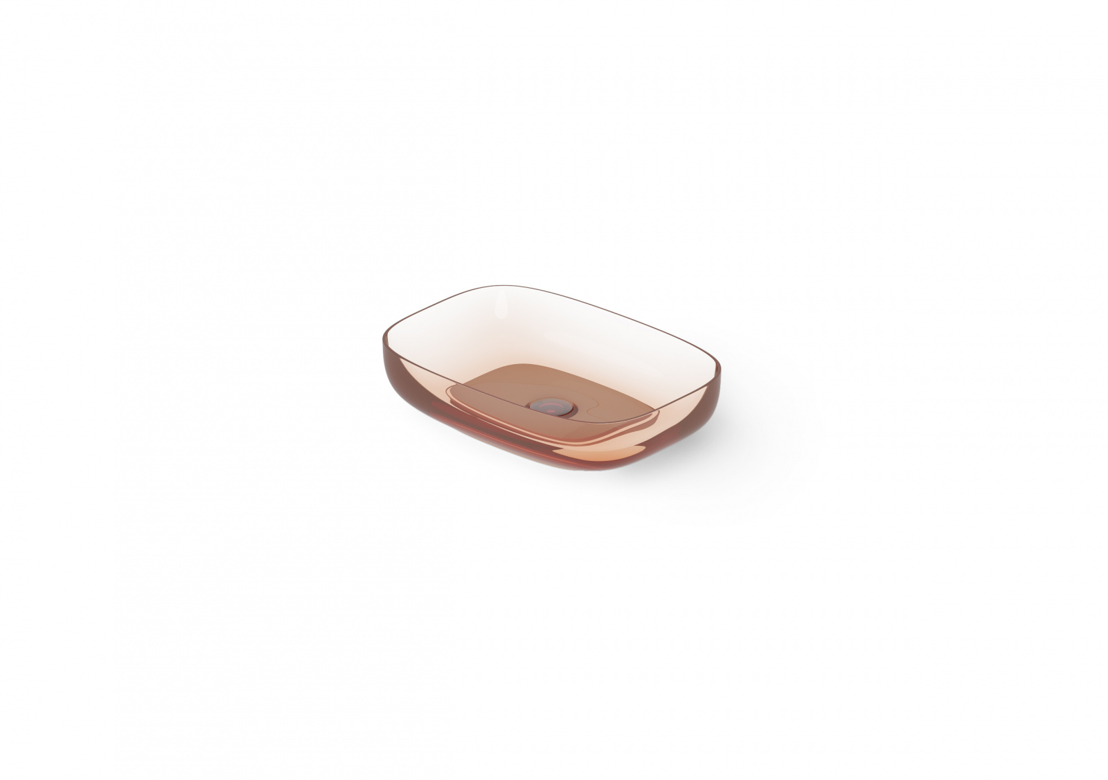 Раковина настольная 55x38xh12 см Brown Copper R9